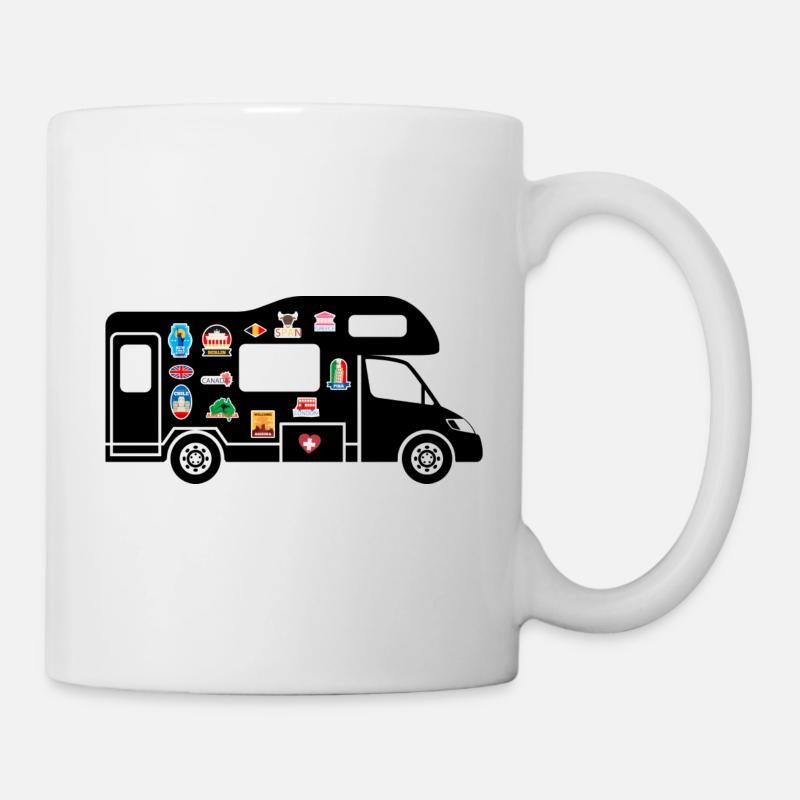 Nasturtium with Stickers - Mug - white