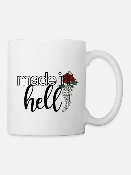 Made in Hell - Tasse - Weiß