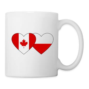 Drapeau du Canada et de la Pologne - Mug blanc - blanc - Droite