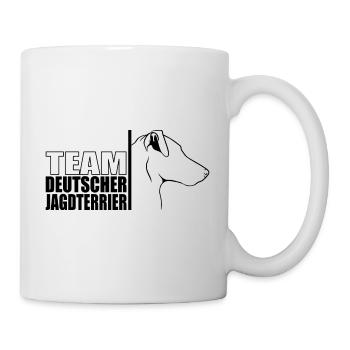 TEAM Deutscher Jagdterrier Hunde Hund Wilsigns - Tasse - Weiß - Rechts