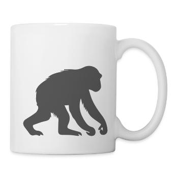 affe - Tasse - Weiß - Rechts