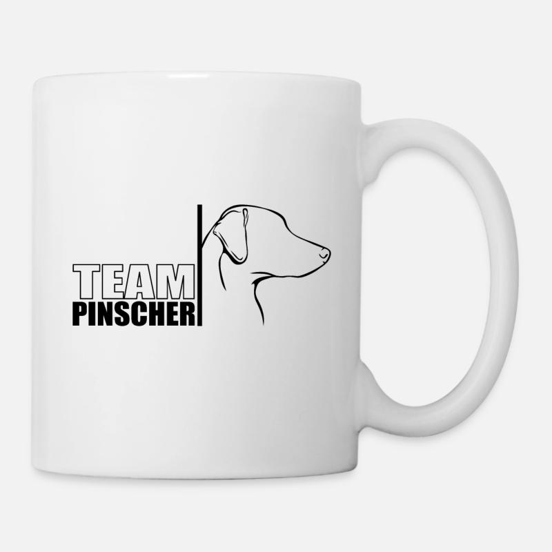 TEAM Pinscher Hunde Hund Wilsigns - Tasse - Weiß