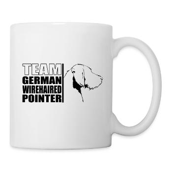 TEAM German Wirehaired Pointer Hunde Hund Wilsigns - Tasse - Weiß - Rechts