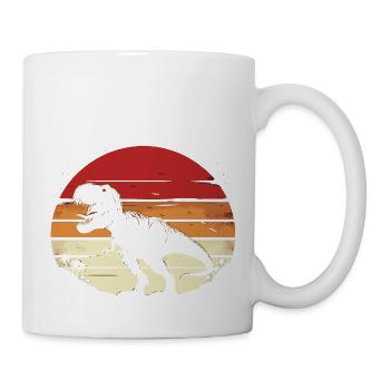 Dinosaur T-Rex Retro Vintage Dinosaur Lovers Gift - Mug blanc - blanc - Droite