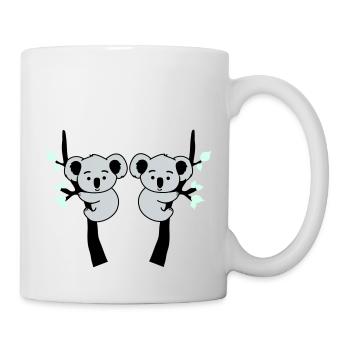 Koala Bear Comic Tree 2 - Mug - white - Right