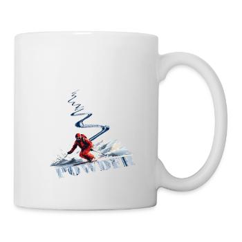 Ski alpin Ski descendant - Mug blanc - blanc - Droite