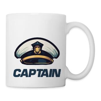 Captain Matrose Mütze - Tasse - Weiß - Rechts