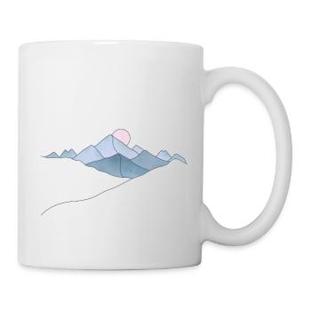 Gelassener Berg-Sonnenaufgang Serene Mountain - Tasse - Weiß - Rechts