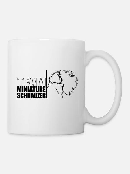 TEAM Schnauzer miniature Chiens Chien Wilsigns - Mug blanc - blanc