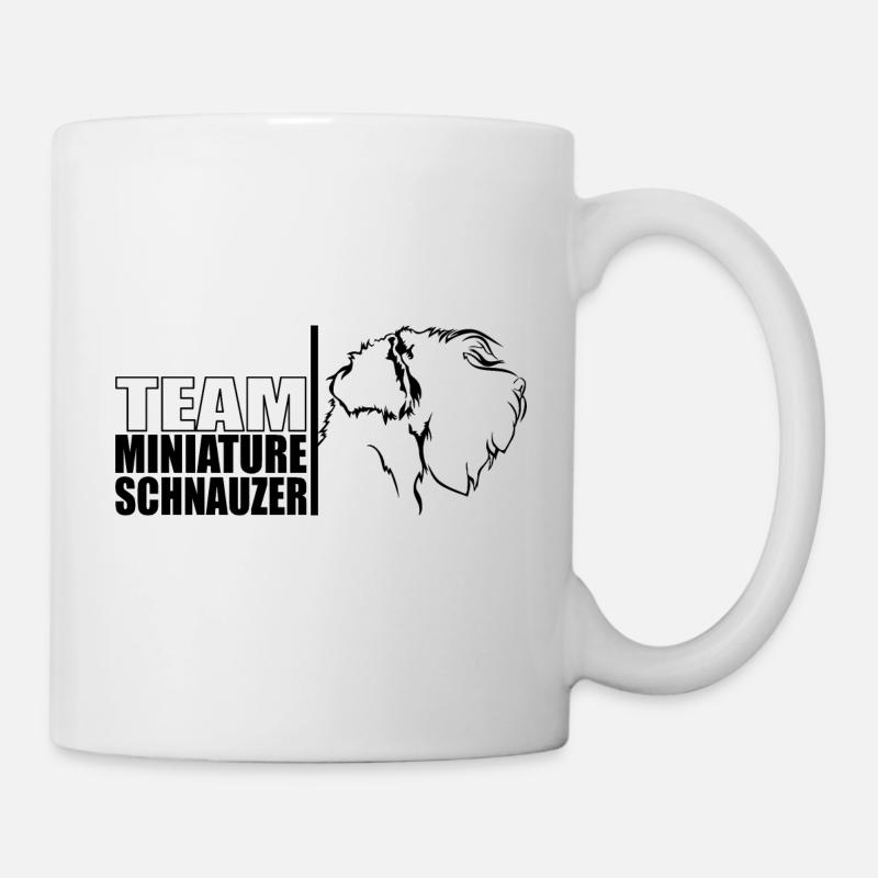 TEAM Schnauzer miniature Chiens Chien Wilsigns - Mug blanc - blanc