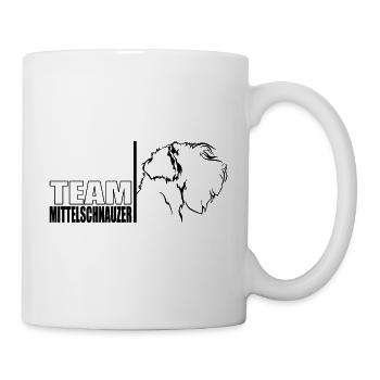 TEAM Mittelschnauzer Hunde Hund Wilsigns - Tasse - Weiß - Rechts