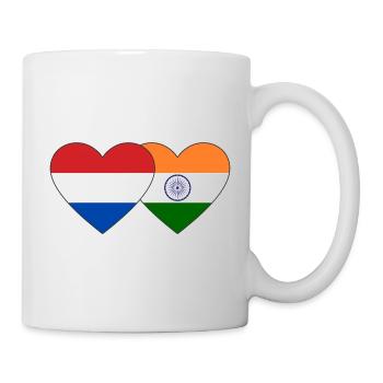 Holland India Flag Heart - Mug - white - Right