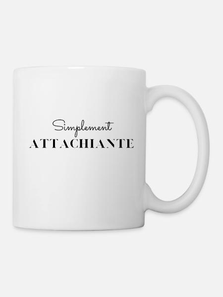 Simplement attachiante - Mug blanc - blanc