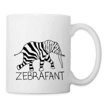 Zebrafant Schwarz - Tasse - Weiß - Rechts