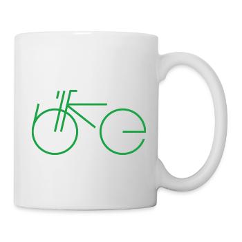 Bike Type green - Tasse - Weiß - Rechts