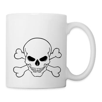 Skull - Tasse - Weiß - Rechts