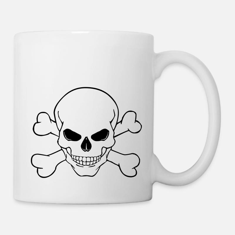Skull - Tasse - Weiß