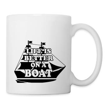 Voile, sports nautiques, vent - Mug blanc - blanc - Droite