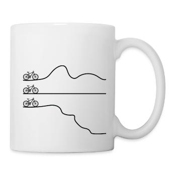 VTT Sports Vélo - Mug blanc - blanc - Droite