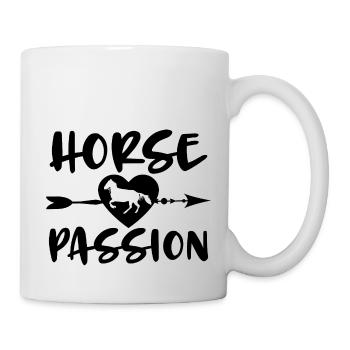 Sport équestre Dressage Saut d’obstacles - Mug blanc - blanc - Droite