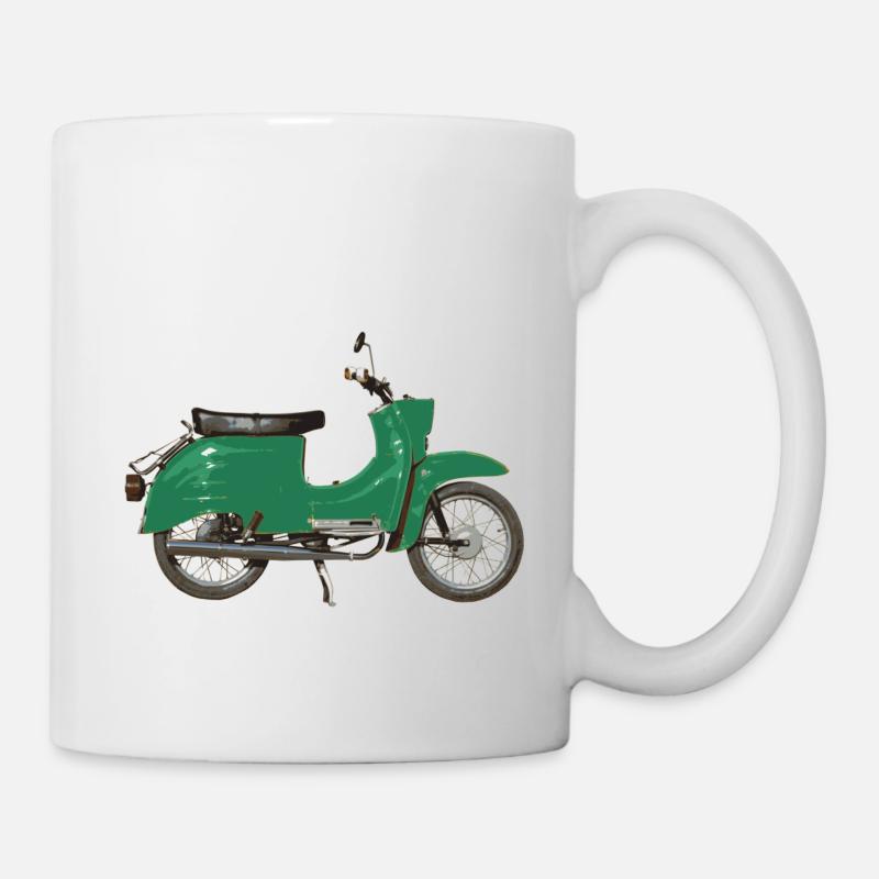 Schwalli grün KR51/2 - Tasse - Weiß