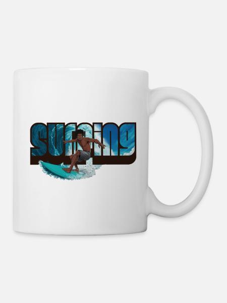 Surfing - Tasse - Weiß