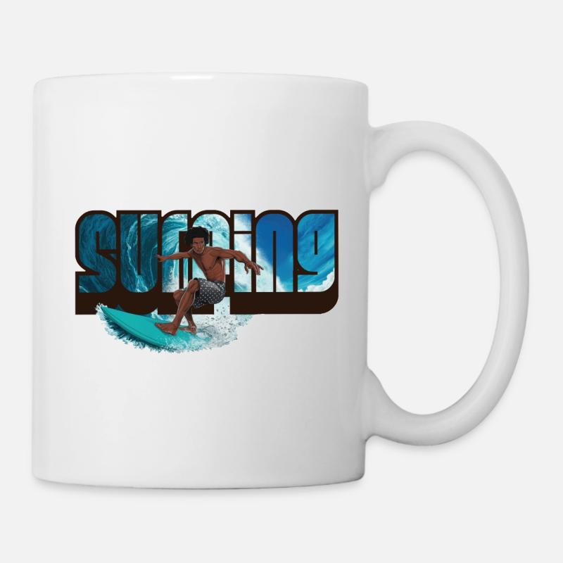 Surfing - Tasse - Weiß