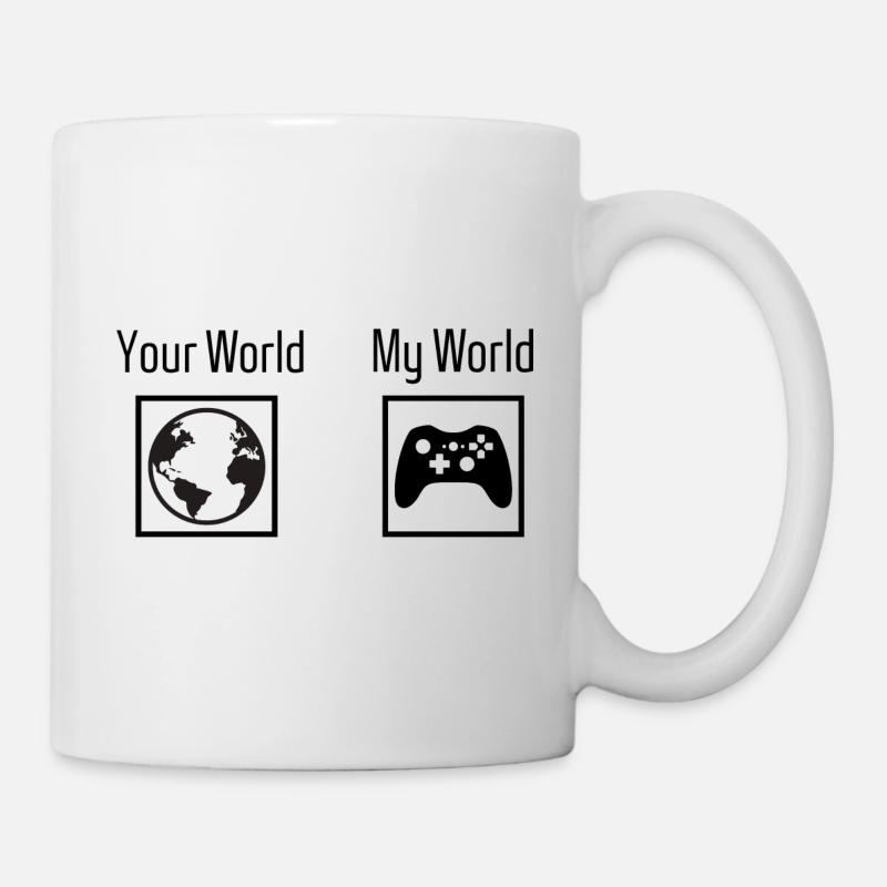 Jeux - votre monde, mon monde - Mug blanc - blanc