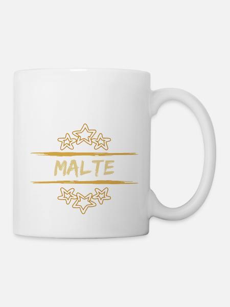 Malte als Malte - Tasse - Weiß