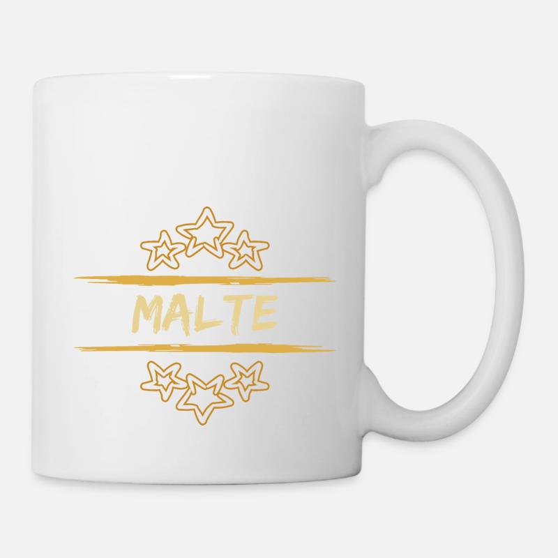 Malte als Malte - Tasse - Weiß