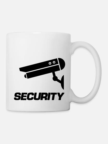 kamera icon security - Tasse - Weiß