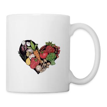 I love veggies! - Tasse - Weiß - Rechts