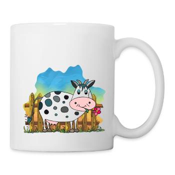 Kuh - Tasse - Weiß - Rechts