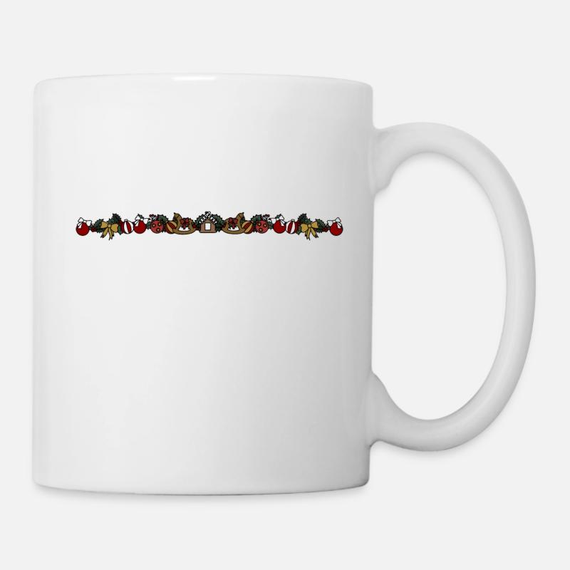 Girlande - Tasse - Weiß