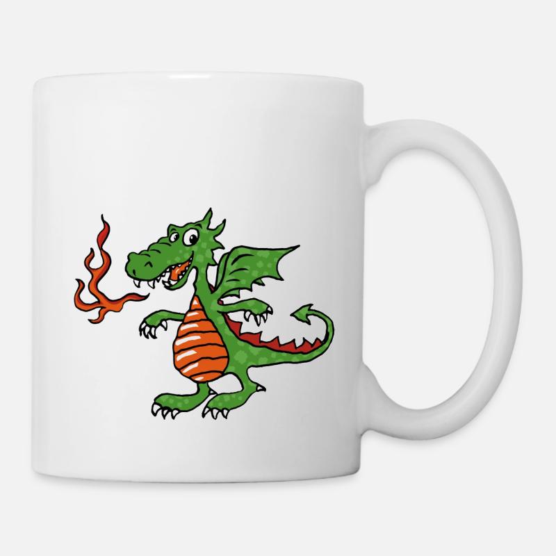 Petit dragon de feu - Mug blanc - blanc