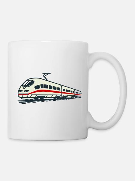 Hochgeschwindigkeitszug - Tasse - Weiß