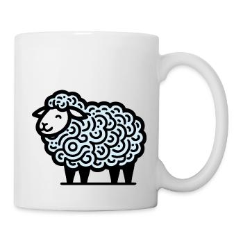 Mouton - Mug blanc - blanc - Droite
