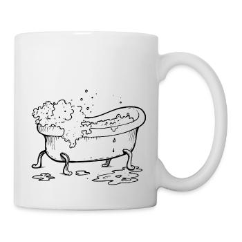 Tag des Schaumbads - Tasse - Weiß - Rechts