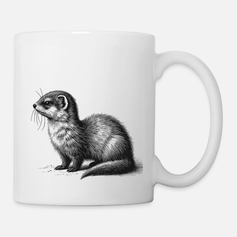 Hermelin - Tasse - Weiß