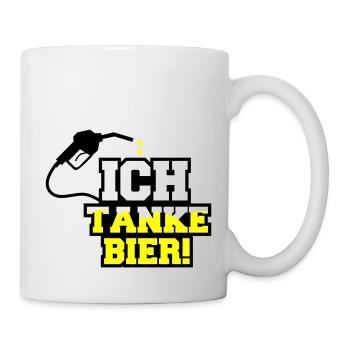 ich tanke bier 01 - Tasse - Weiß - Rechts