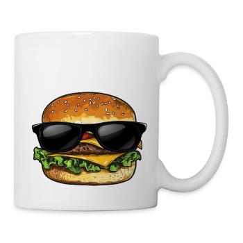 Hamburger Lunettes de soleil Burger - Mug blanc - blanc - Droite