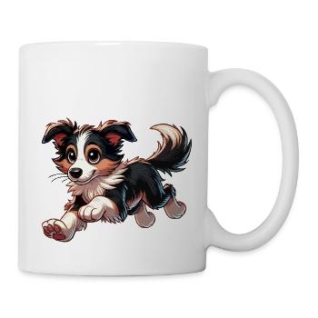 Border Collie bwr - Tasse - Weiß - Rechts