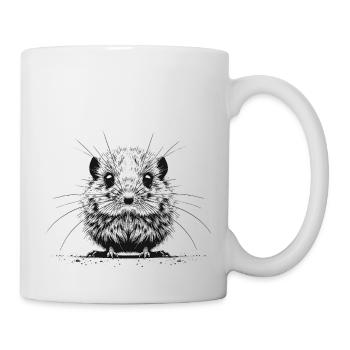 Maus - Tasse - Weiß - Rechts