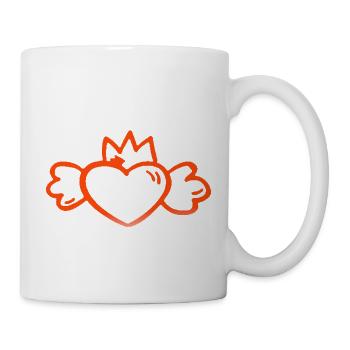 VALENTINES DAY HEART LOVE LOVE ROSE H - Mug - white - Right