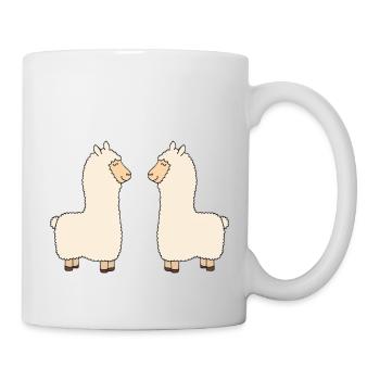 Llama in love - Mug - white - Right