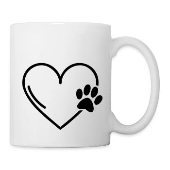 Cœur - Mug blanc - blanc - Droite