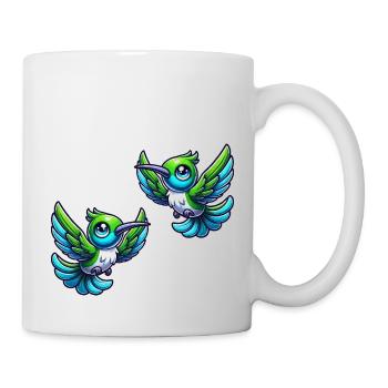 kolibri vogel 2 - Tasse - Weiß - Rechts