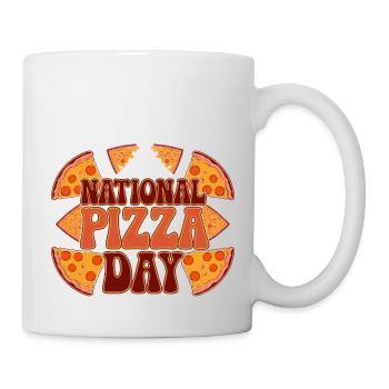 Journée nationale de la pizza 2025 pizza day gift - Mug blanc - blanc - Droite