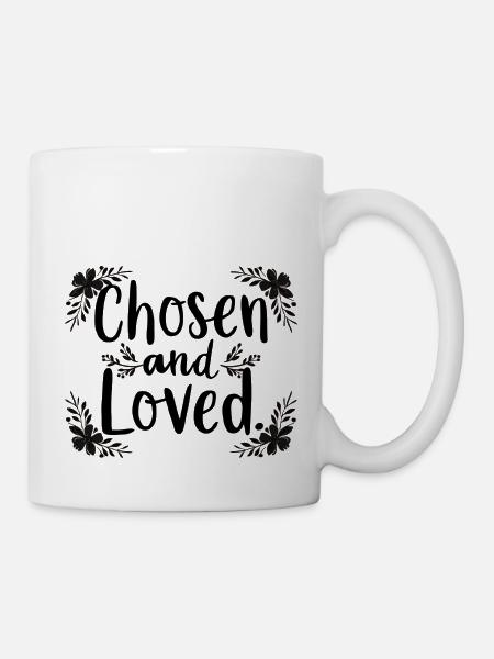 Auserwählt und geliebt - Tasse - Weiß