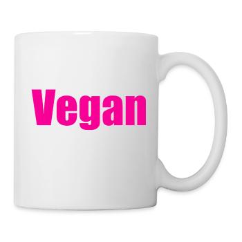 Vegan - Tasse - Weiß - Rechts
